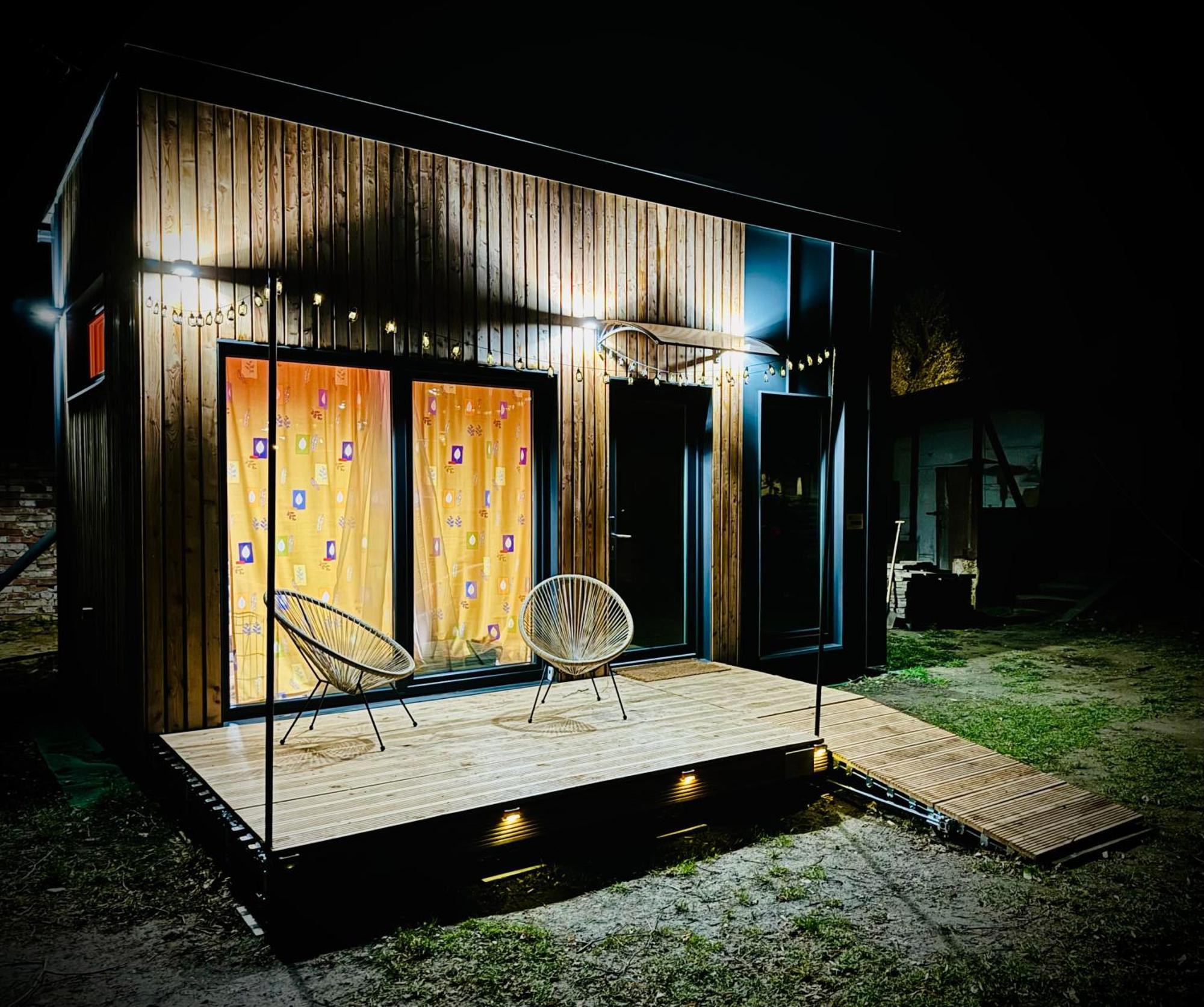 Tiny House Baraczek Brno-Jundrov, Ulice Veslarska Apartment ภายนอก รูปภาพ